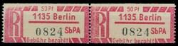 1400: DDR Einschreibemarken (SBPÄ)