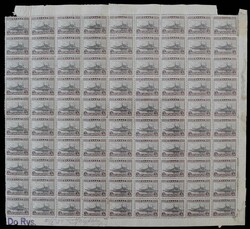 1927, 3 Dr. Kreuzer "Averoff", Zähnung 11 1/2, Bogenteil vom rechten ...