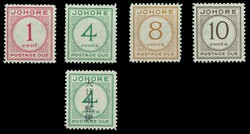 1938, Ziffern, frischer Prachtsatz, dazu 2 Werte japanische Besetzung ...