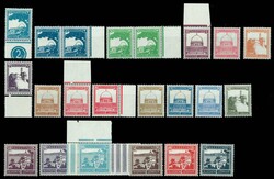 1927/42, Freimarken Landesansichten, Lot von 24 Werten mit diversen ...