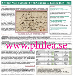 Sweden, Prephilately collection. 'Swedish Mail Exchanged with ...