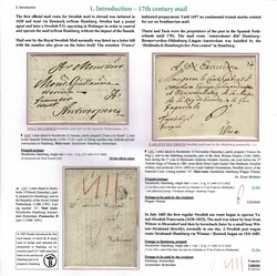 Sweden, Prephilately collection. 'Swedish Mail Exchanged with ...