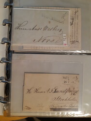 Sweden, Prephilately collection in three binders. Mostly rectangular ...