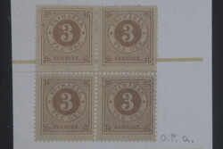 Sweden, Facit 17a or Scott 17 **/*, 3 öre greyish yellow-brown in ...