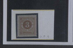 Sweden, Facit 17e or Scott 17 **, 3 öre orange-brown. MNH, besides ...