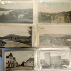 Sweden, Postcards collection old–1950s in box. Topo mixed Sweden in ...