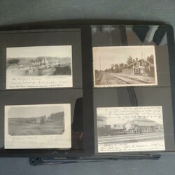 Sweden, Postcards lot old–1950s. Railway stations in Sörmland and ...