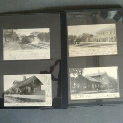 Sweden, Postcards lot old–1950s. Railway stations in Sörmland and ...