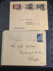 Finland, FDC collection 1928–1970 in box. Three album with ...