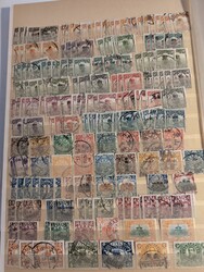 ALL WORLD, ASIA, */used accumulation 1900–1960 on leaves. Incl. ...