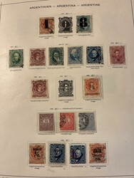 Argentina, */used collection 1858–1935 on leaves. Some better, ...