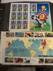 U.S.A., ** accumulation 1960s–1990 in visir album. Face value lot ...