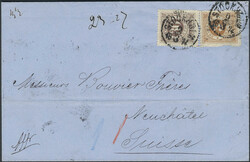Sweden, Facit 17e, 25e cover, 3+30 öre on fine cover sent pre-GPU ...