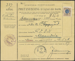 Sweden, Facit 49 or Scott 49 cover, 1 kr on beautiful list money ...