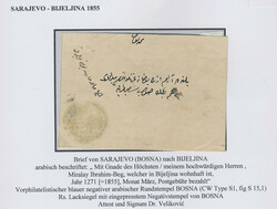 Bosnia and Herzegovina, Pre-philately, Pre-philatelic cover sent from ...