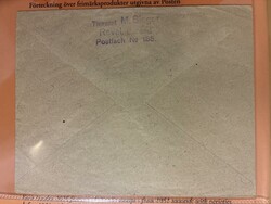 Estonia, Air mail cover 1920, Michel 14,12x2,16,9 Airmail first ...