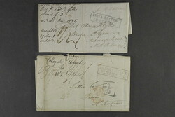 India, Covers. Four letters, amongst many other postmarks ...