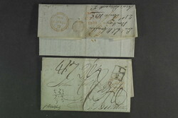 India, Covers. Four letters, amongst many other postmarks ...