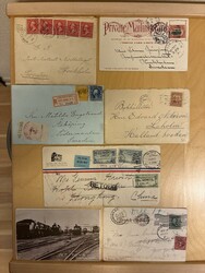 U.S.A., Cover lot ca. 1900–1930 in envelopes. 18 covers/postcards ...