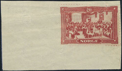 Norway, Proof F 124 (*), Eidsvollsminnet. Imperforate on papper with ...