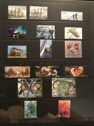 Finland, Åland, Used. Collection 1984–2021 in thick Visir binder ...