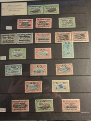 Belgian Congo, */used collection 1887–1960 on visir leaves. With ...