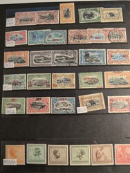 Belgian Congo, */used collection 1887–1960 on visir leaves. With ...