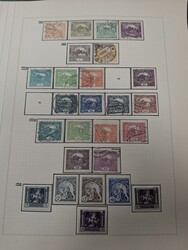 Czechoslovakia, **/*/used lot 1918–1939 on leaves. Please see a ...
