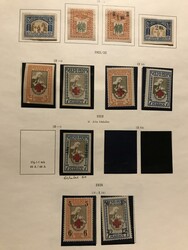Estonia, **/*/used. Collection 1918–40 on leaves incl. e.g. ...