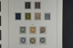 Germany, Saxony, */used collection 1850–1867 on leaves. Complete ...