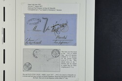 India (FR), Used collection 1821–1930s. Scarce pre stamp folded ...