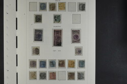 India (GB), */used collection 1854–1940 on leaves. Nice collection ...