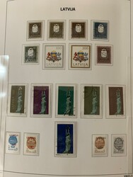 Latvia, **/* collection 1991–2012 on Leuchtturm leaves with pockets ...