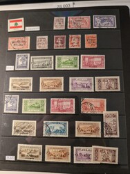 Lebanon, Mostly used collection 1920s–1960s on visir leaves. with ...