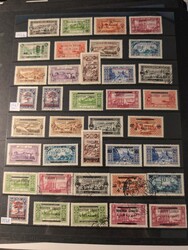 Lebanon, Mostly used collection 1920s–1960s on visir leaves. with ...