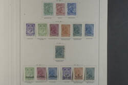 Liechtenstein, */used collection 1912–56 on Schaubek leaves. Almost ...