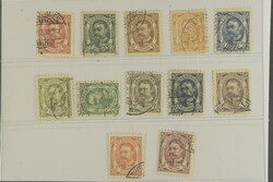 Luxembourg, Michel 72–83 used, 1906 Grand Duke Wilhelm IV SET (12). ...