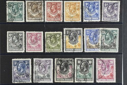 Northern Rhodesia, SG 1–17 used, KGV Set, Complete to 20/- Mostly ...