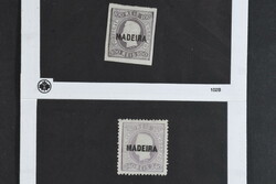 Portugal, Madeira, Michel 4, 11 *, 1868 King Luis I 100 R dull lilac ...