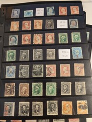 U.S.A., Mostly used collection/accumulation 1851–1930s on visir ...