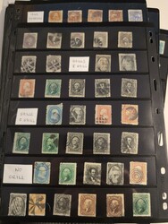 U.S.A., Mostly used collection/accumulation 1851–1930s on visir ...