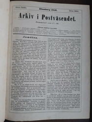 Sweden, Hellberg, J. C., 'Arkiv i postväsendet', first and second ...