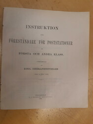 Sweden, 'Instruktion för föreståndare för poststationer af ...