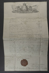 Sweden, Beautifully illustrated farewell passport with notification ...