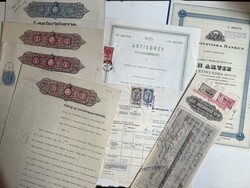 Sweden, This includes announcements, share certificates and deeds ...