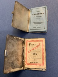 Sweden, Lot. Two pocket calendars with covers in silver + danish ...