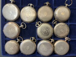 Sweden, Eleven pocket watches in very mixed quality e.g. Omega, ...