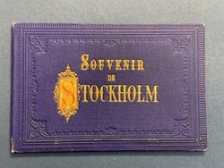 Sweden, Lot. Souvenir folders from Stockholm, exhibition card, ...