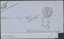 Sweden, Postage due mail Postage due mark 56 in blue colour (not ...