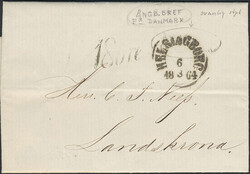 Sweden, Foreign-related covers Denmark. Unpaid cover sent from ...